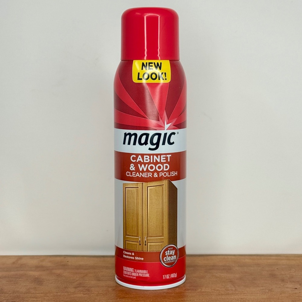 New Magic Cabinet and Wood Cleaner and Polish 17oz Aerosol Spray